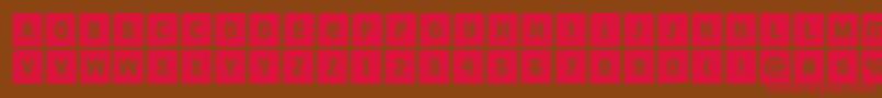Aberforth Tiles Font – Red Fonts on Brown Background