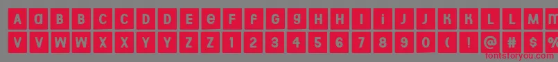 fuente Aberforth Tiles – Fuentes Rojas Sobre Fondo Gris