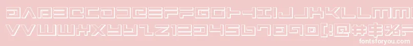 Avenger3D Font – White Fonts on Pink Background