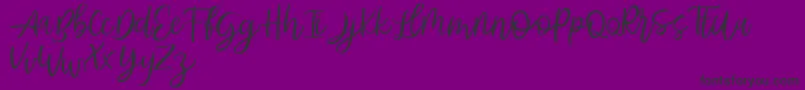 Abhyaksa FREE-Schriftart – Schwarze Schriften auf violettem Hintergrund