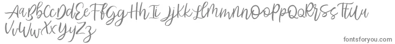 フォントAbhyaksa FREE – 白い背景に灰色の文字