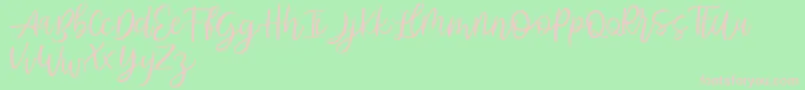 Abhyaksa FREE Font – Pink Fonts on Green Background