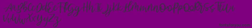 Abhyaksa FREE-Schriftart – Schwarze Schriften auf violettem Hintergrund