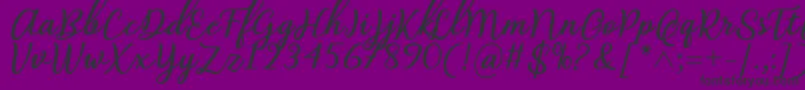 Abilya Regular Font by 7NTypes-Schriftart – Schwarze Schriften auf violettem Hintergrund