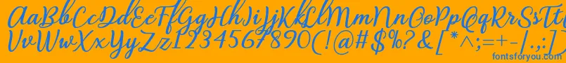 fuente Abilya Regular Font by 7NTypes – Fuentes Azules Sobre Fondo Naranja