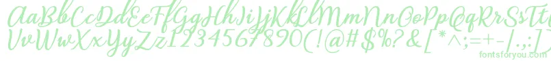 Abilya Regular Font by 7NTypes-fontti – vihreät fontit