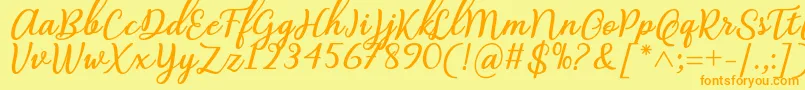 fuente Abilya Regular Font by 7NTypes – Fuentes Naranjas Sobre Fondo Amarillo