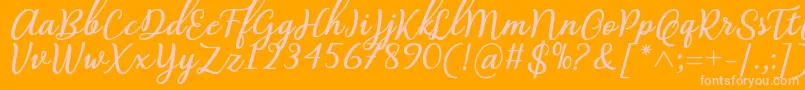 fuente Abilya Regular Font by 7NTypes – Fuentes Rosadas Sobre Fondo Naranja