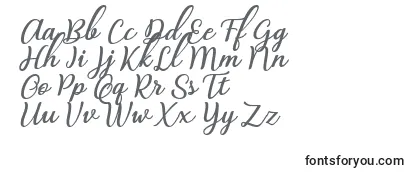 Schriftart Abilya Regular Font by 7NTypes