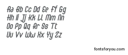 フォントAbingdon Bold Italic