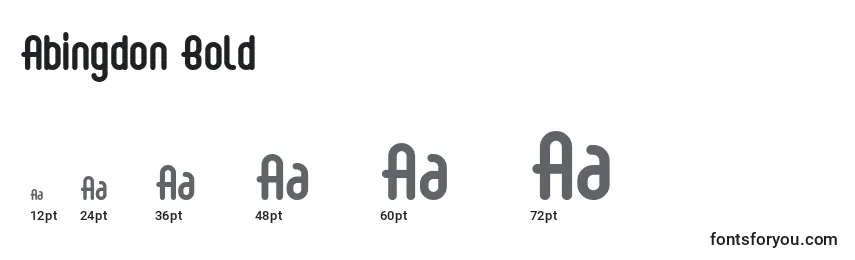 Abingdon Bold Font Sizes