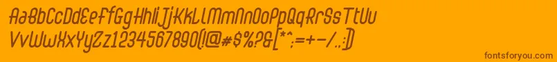 Más sobre la fuente Abingdon Italic fuente Abingdon Italic – Fuentes Marrones Sobre Fondo Naranja