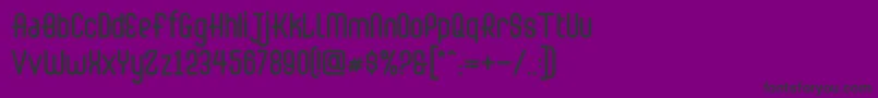 Abingdon Regular Font – Black Fonts on Purple Background