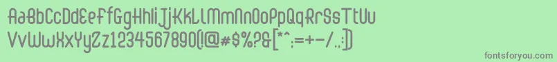 Abingdon Regular Font – Gray Fonts on Green Background