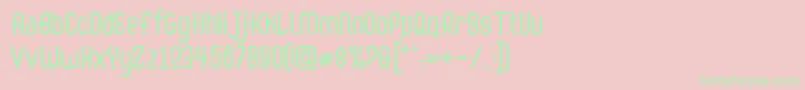 Abingdon Regular Font – Green Fonts on Pink Background