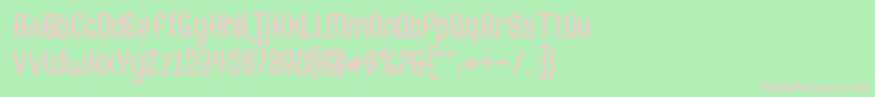 Abingdon Regular Font – Pink Fonts on Green Background