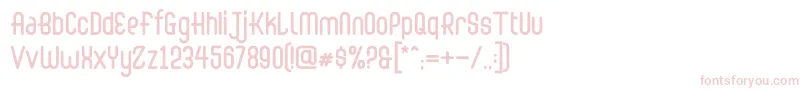 Abingdon Regular Font – Pink Fonts on White Background