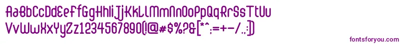 Abingdon Regular Font – Purple Fonts on White Background