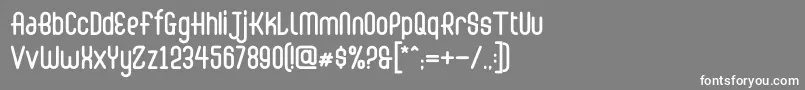 Abingdon Regular Font – White Fonts on Gray Background