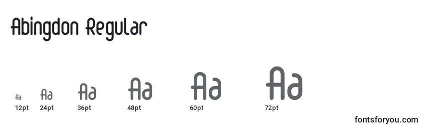 Abingdon Regular Font Sizes