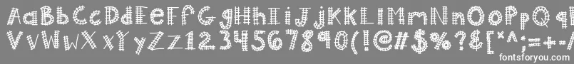 Kballaboard Font – White Fonts on Gray Background