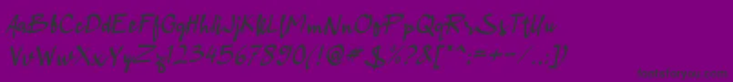 ABlackCrown Font – Black Fonts on Purple Background