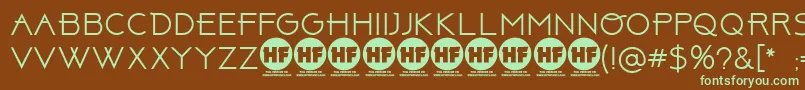 ABOVE    PERSONAL USE ONLY Font – Green Fonts on Brown Background