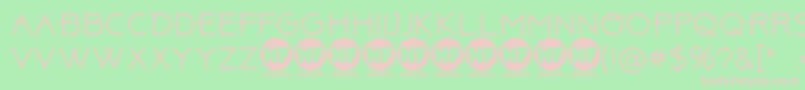 ABOVE    PERSONAL USE ONLY Font – Pink Fonts on Green Background