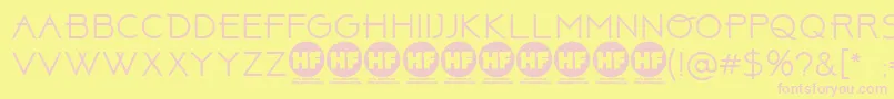 ABOVE    PERSONAL USE ONLY Font – Pink Fonts on Yellow Background