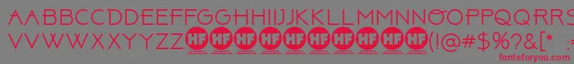 ABOVE    PERSONAL USE ONLY Font – Red Fonts on Gray Background