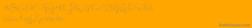 More about abrakadabra Font abrakadabra Font – Gray Fonts on Orange Background