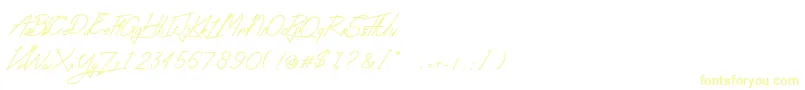 AbsoluteNeonScript-Schriftart – Gelbe Schriften