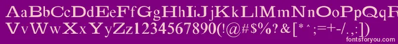 Absortile Bold Font – Pink Fonts on Purple Background