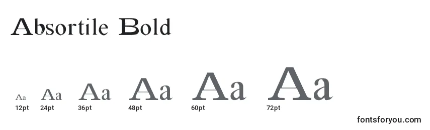 Размеры шрифта Absortile Bold