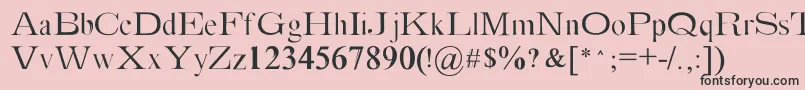 Absortile Font – Black Fonts on Pink Background
