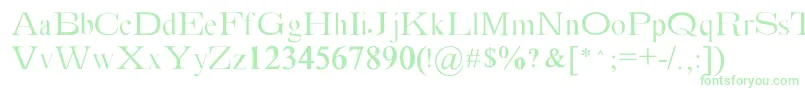 Absortile Font – Green Fonts on White Background