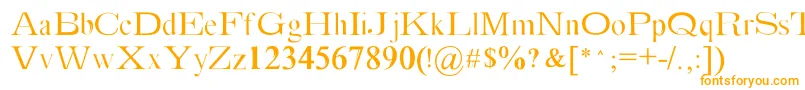 Absortile Font – Orange Fonts on White Background