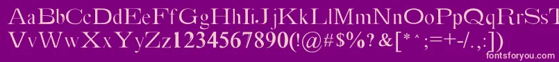 Absortile Font – Pink Fonts on Purple Background