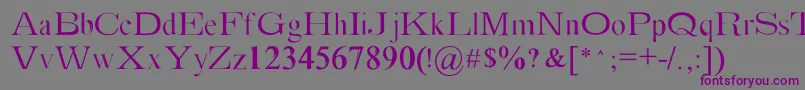 Absortile Font – Purple Fonts on Gray Background