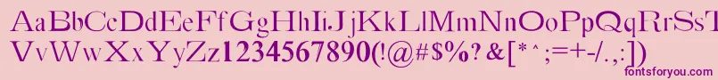 Absortile Font – Purple Fonts on Pink Background