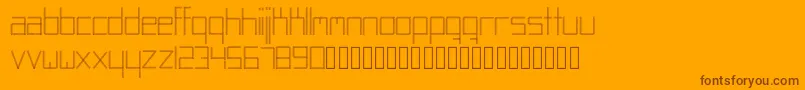 Fonte Abstracta – fontes marrons em um fundo laranja