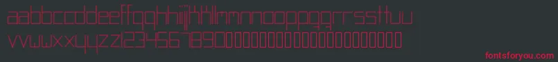 Abstracta Font – Red Fonts on Black Background