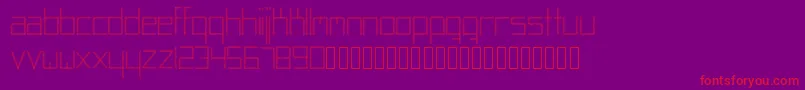 Abstracta Font – Red Fonts on Purple Background