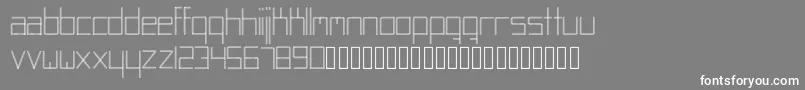 Abstracta Font – White Fonts on Gray Background