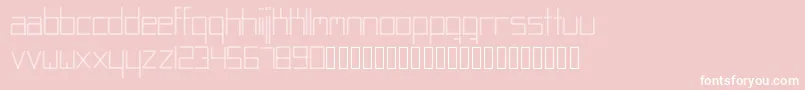 Abstracta Font – White Fonts on Pink Background