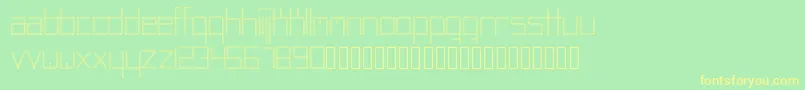 Więcej informacji o czcionce Abstracta Czcionka Abstracta – żółte czcionki na zielonym tle