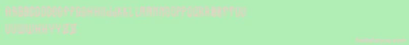 InumoccaBelutListrik Font – Pink Fonts on Green Background