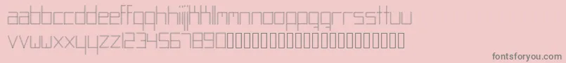 Abstracta Font – Gray Fonts on Pink Background