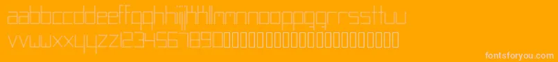 Abstracta Font – Pink Fonts on Orange Background