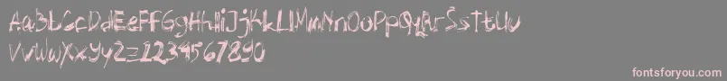 More about Abstrak Font Abstrak Font – Pink Fonts on Gray Background